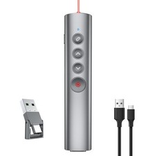 Metal Presentation Clicker with Laser Pointer for Powerpoint Presentations Po...