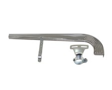 VINTAGE LOWRIDER ADJUSTABLE BICYCLE CHAIN GUARD W/LINE 20" BIKES CHROME.