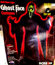 Scream 4 Ghost Face Costume Adult Standard Fun World 2010 SCREM HALLOWEEN Mask