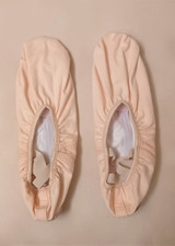 DANZNMOTION Women s Pink Canvas Split Sole Ballet Shoes