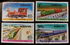 Kenia 1976 Eisenbahntransport in Ostafrika UH SET SG 66-69