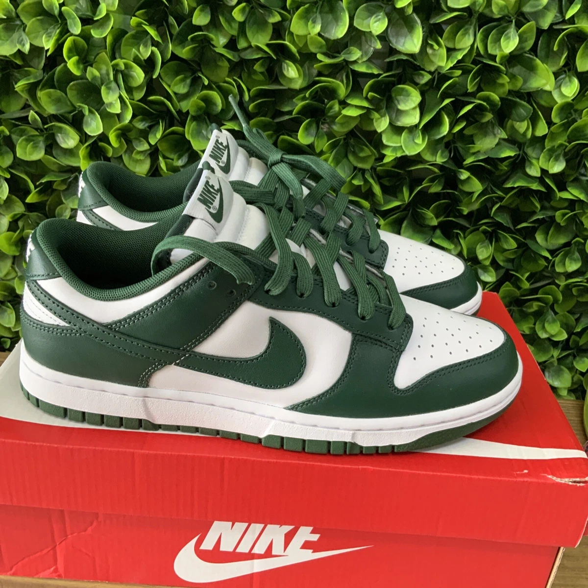Nike Dunk Low 'Michigan State' Spartan Varsity Green OG 2021 Men US Size 8.5