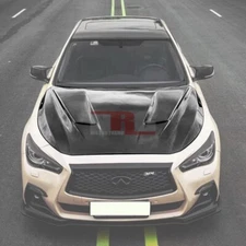 Carbon Fiber Hood For 2014-2020 Infiniti Q50 4door SS style vented