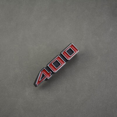 2Pcs Silver Red 400 Emblem For 71-75 Impala Caprice GM Fender
