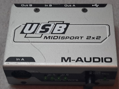 M-Audio Midisport USB Midi Interface 2x2, 2-IN/2-OUT, gebraucht