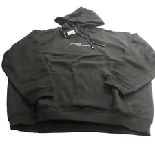 Boohoo Man Black Signature Over The Head Hoodie XL