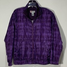 Vintage Lavon Purple Track Jacket Suit windbreaker Small