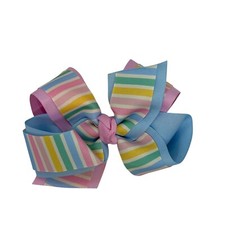 Matilda Jane Dream Chasers Sweet Taffy Hair Bow is 4"H x 6"W