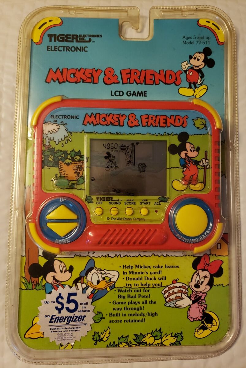 Tiger Electronics Disney Mickey & Friends LCD Game Vintage Tiger Electronics Disney Mickey & Friends LCD Game Vintage