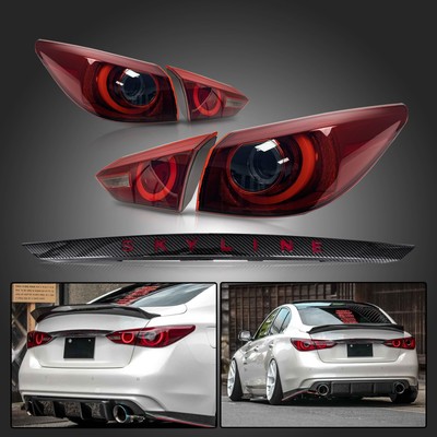 Kspeed Fits 2014-17 Infiniti Q50 Skyline 400R Style LED Tail Lights Brake Light