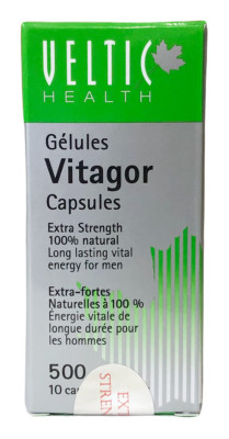 VELTIC HEALTH Vitagor Capsules Extra Strength for Men 5 or 10 Caps-Option