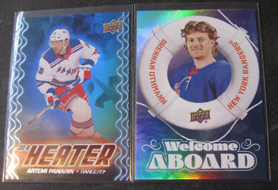ARTEMI PANARIN/BRENNAN OTHMANN 2-CARD INSERT LOT 2024-25 UD Series 2 NY RANGERS