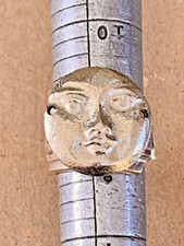 Round sunface and spoon handmade ring