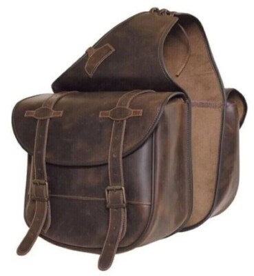 Concho Western Pferd Leder Satteltasche Heavyduty Traditional Trail Ride Sattel