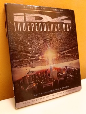 Independence Day Blu-ray Disc 2 DISCS w/SLIPCOVER NO DIGITAL or Case ARTWORK