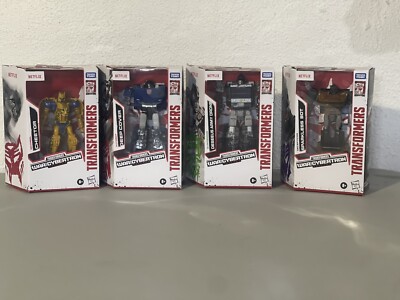 Transformers Netflix Wave 3 Walmart Sparkless Bot Deep Cover Deseeus Cheetor LOT