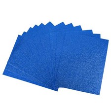 Dark Blue Glitter EVA Foam Sheets 11 x 8 Inch 2mm Thick for Crafts DIY 12 Pcs