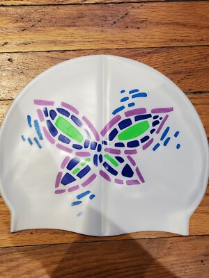 Learning how to swim Dolfin  1 Silicone Swim Cap Pool Swimming Essentials.  