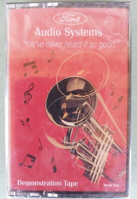 Ford Audio System Demonstration Tape 1991 SEALED Red 