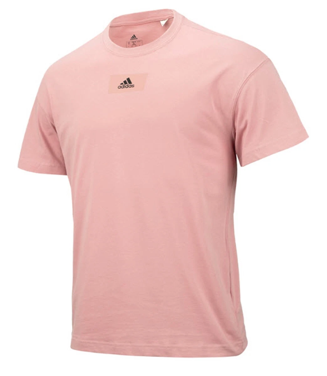 Adidas Men ESS Feel vivid Shirts T Shirt Pink Training Top Tee