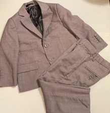 Isaac Mizrahi Boys' Toddler Textured 2pc Slim Fit Solid Suit Gray Size 2