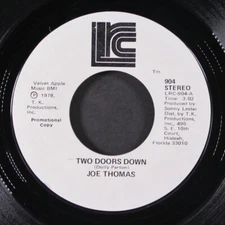 JOE THOMAS: two doors down / same LESTER RADIO 7" Single 45 RPM