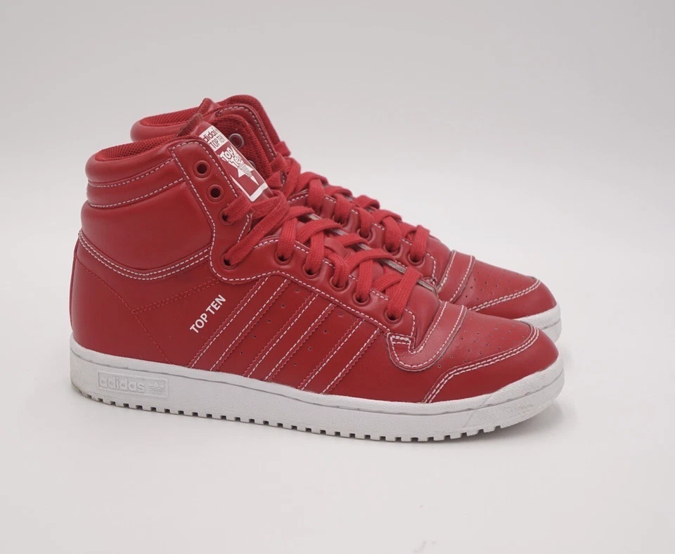 Adidas Top Ten Youth Size 6.5 Red/White F37291 - Image 3 of 4