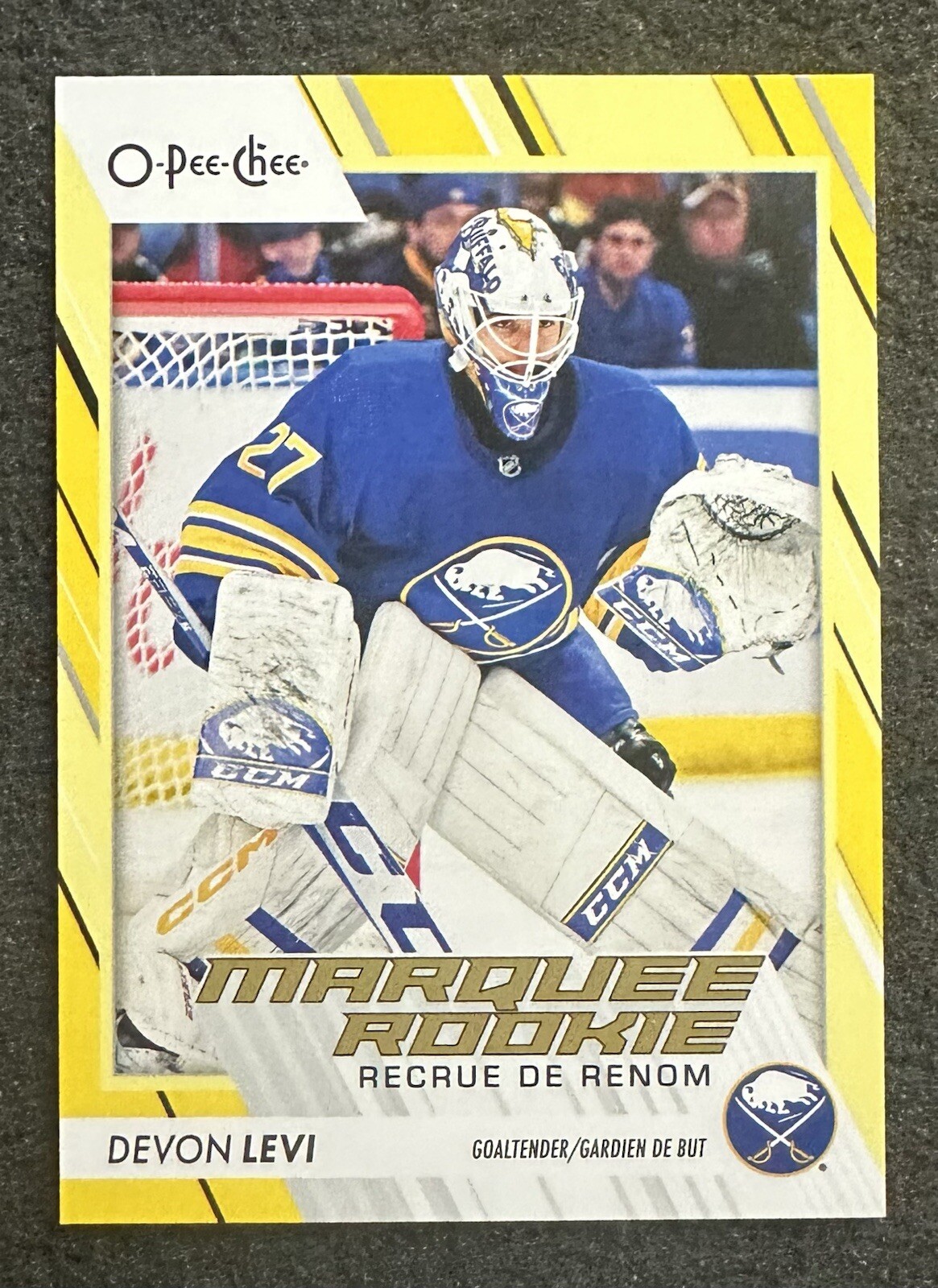 2023-24 O-Pee-Chee Hockey #576 Devon Levi RC Yellow