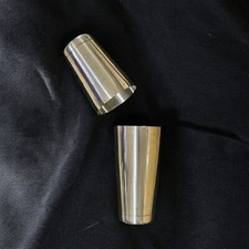 Boston shaker professionale in acciaio inox colorazione argento per bartender