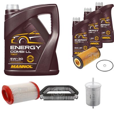 FEBI BILSTEIN Inspektionspaket 8L MANNOL Energy Combi LL 5W-30 für Audi A8 4E2