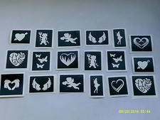 10 - 400 Bachelorette night party theme stencils for glitter tattoos / airbrush