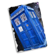 Police Public Call Box Tardis Telephone Booth Design 8x12 In Aluminum Sign