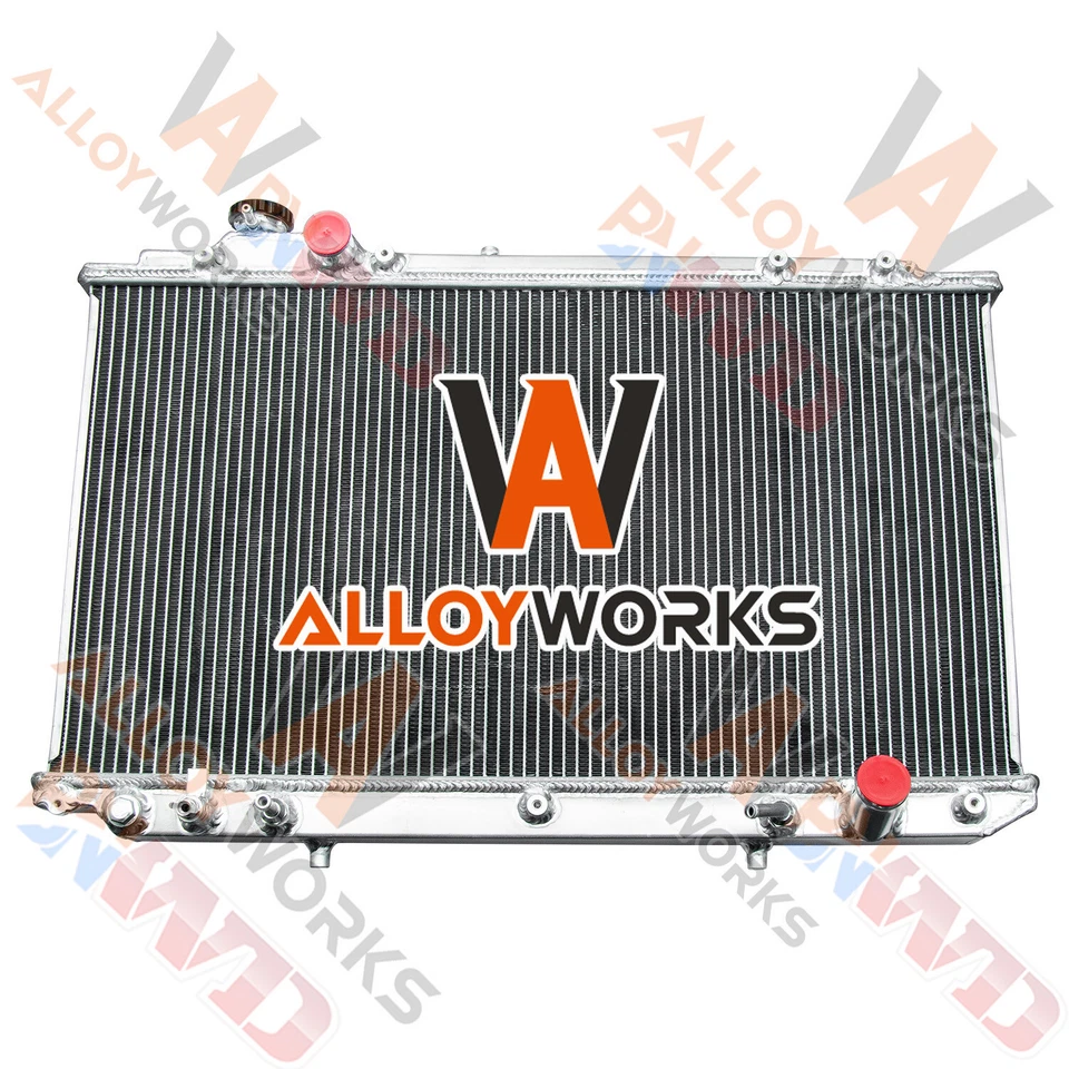 4-Row Radiator for 1998-05 Toyota Aristo S160 JZS161 2JZGTE Lexus GS GS300 — 第 3/4 张图片