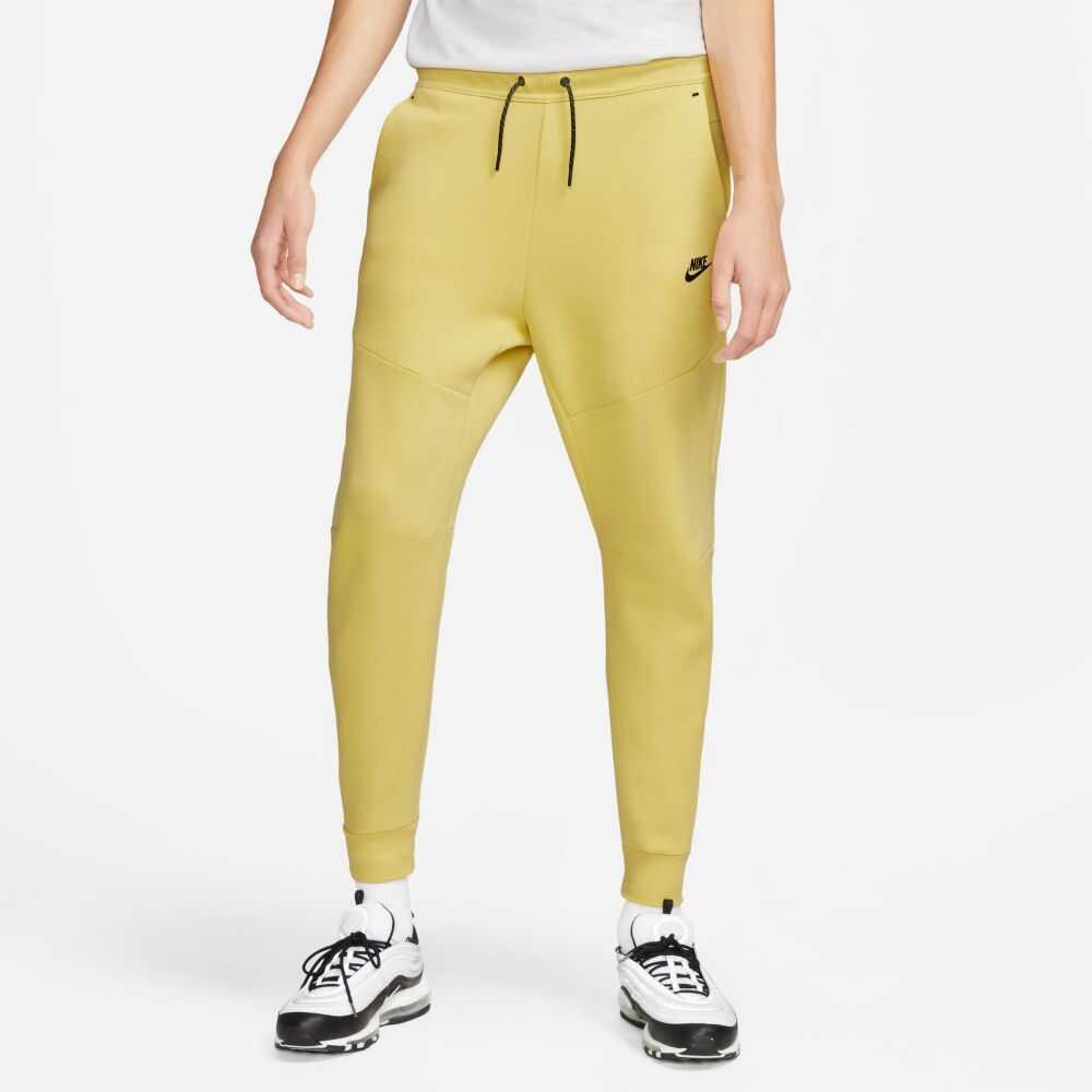 Nike Sportswear Tech Fleece Mens Jogger Pants Saturn Gold-Black CU4495-700