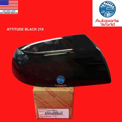 GENUINE TOYOTA SEQUOIA TUNDRA RIGHT ATTITUDE BLACK MIRROR COVER 87915-0C060-C1