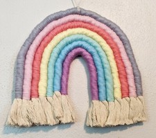 SALE Large Macrame Rainbow Bedroom Nursery Kid Room Tapestry Tassel Wall Decor