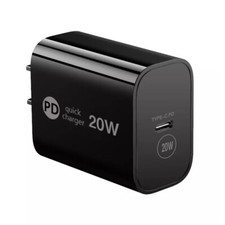 20W PD Fast Charging Wall Charger Power Travel Adapter USB Type-C Port Black