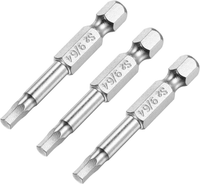 3 StüCk 9/64 Zoll Innensechskant Bit Set Schraubendreher Bitsatz 50Mm Lang 1/4 Z