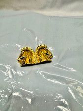 Women's Fashion Belt Buckle-Gold -DOUBLE HORSE New