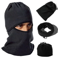 Winter Fleece Balaclava Full Face Mask Outdoor Neck Warmer Ski Mask Men Women