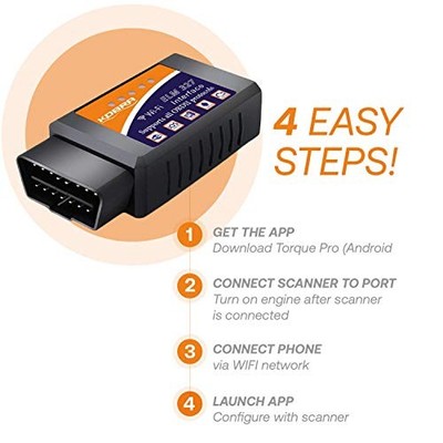 KOBRA PRODUCTS OBD2 SCANNER & WIFI CAR CODE READER   CLEARS CHECK ENGINE -