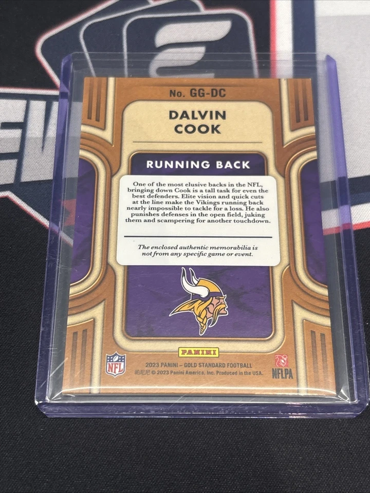 2023 Panini Gold Standard Dalvin Cook Gold Gear Patch /299 🔥🔥 - Image 2 of 2