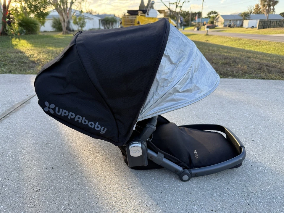 UPPA BABY Uppababy Vista V1 COMPLETO PRINCIPAL NIÑO 🌟Asiento superior negro orientado hacia atrás Foto 2 de 4