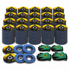 4-1/2" 40 Grit Zirconia Flap Sanding Discs T27 7/8" Angle Grinder 12/40/160 Pack