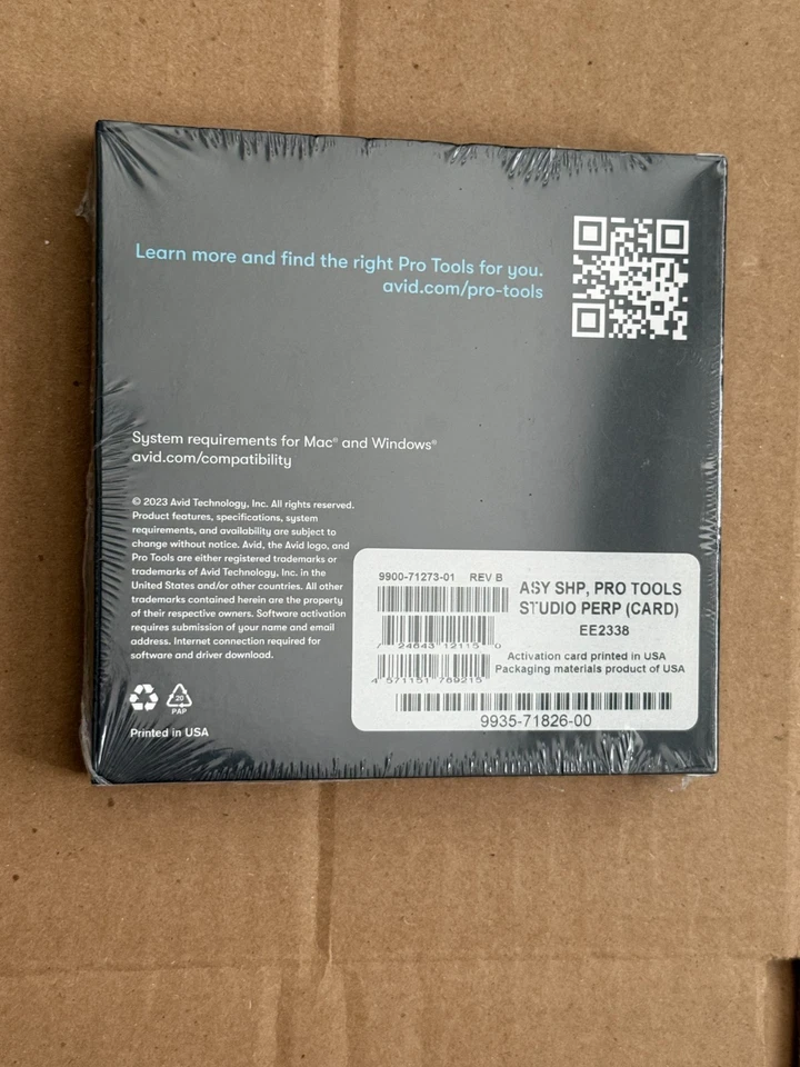 Avid Pro Tools Studio Perpetual with 1-Year Updates and Support Plan Audio BOXED - Image 2 of 4