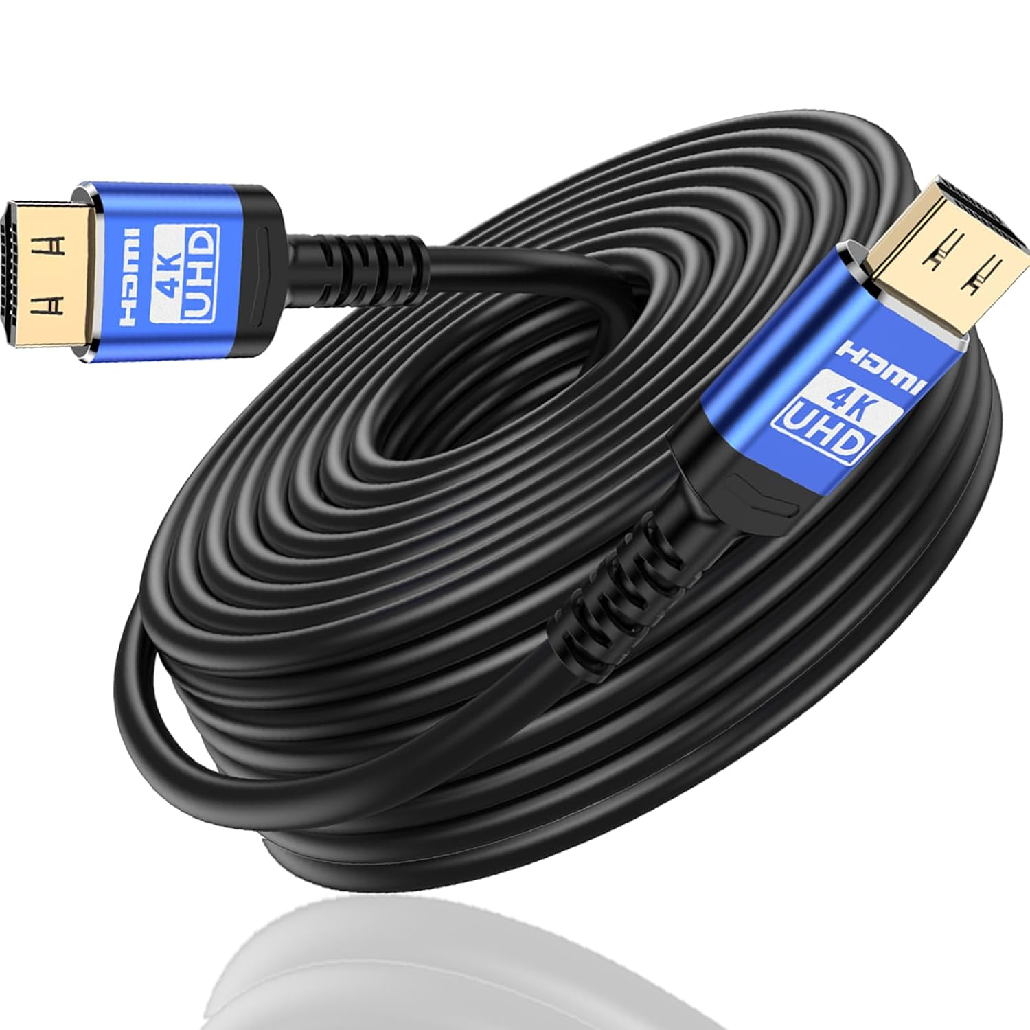 50ft Ultra HD 4K HDMI Cable with Ethernet 2.0 & Gripping Connectors - Flexible & Durable-image