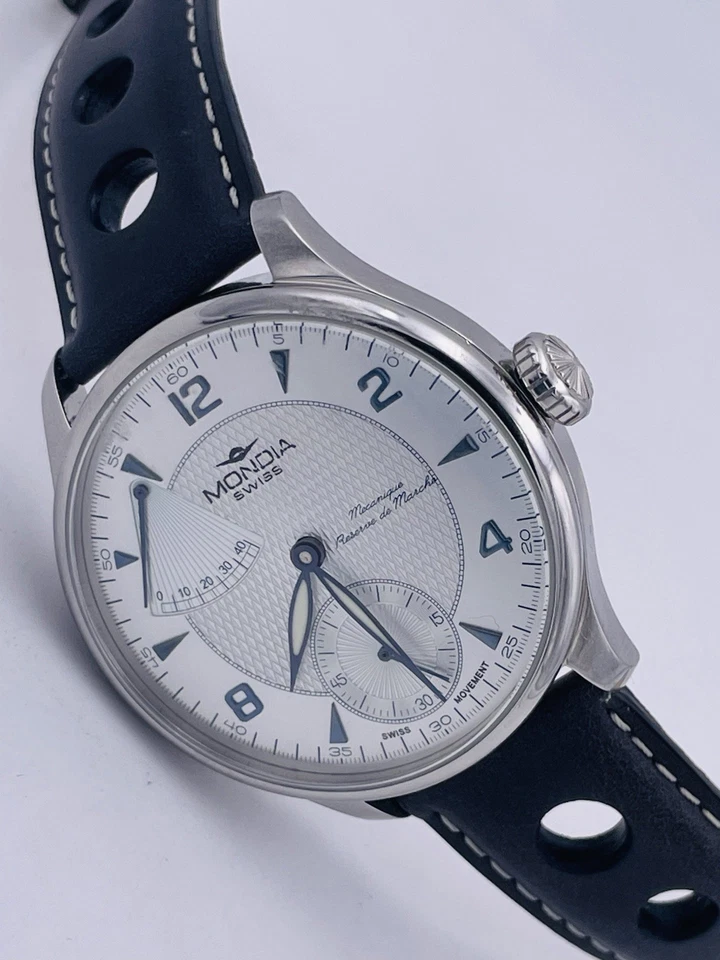 Orologio Mondia PowerReserve Carica Manuale 44mm MS827K/1690 Scontatissimo Nuovo - Immagine 4 di 4