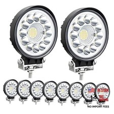 4 Inch Round LED Off Road Lights, Spot Beam LED Work Lights for Round 10 Pack