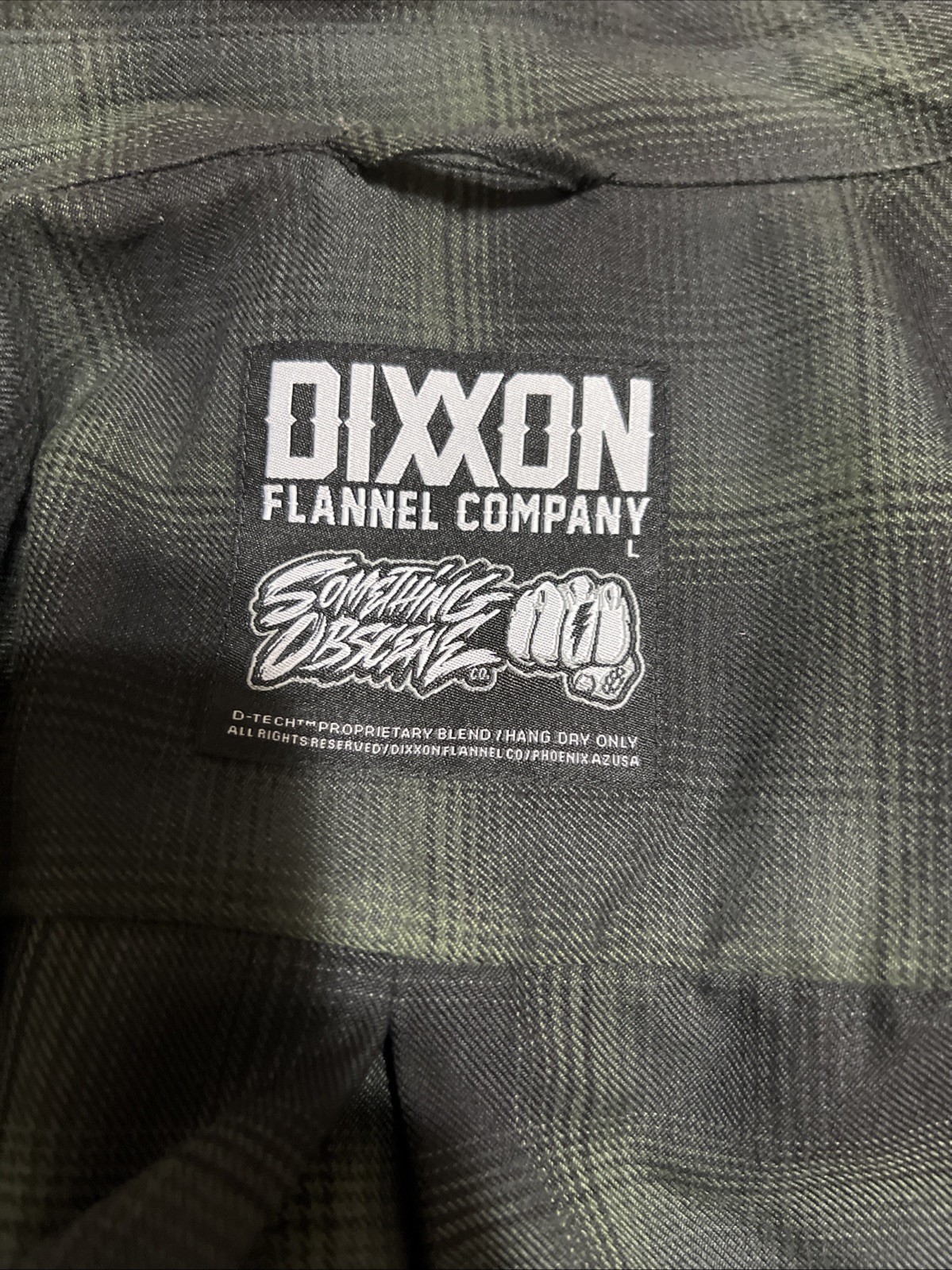 Dixxon flannel Something obscene LARGE - image 1