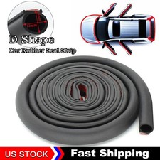 New Universal Car Door Rubber Weather Seal Hollow Strip Weatherstrip 2m D-shape